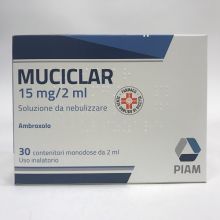Muciclar Soluzione Da Nebulizzare 30 Flaconcini 15 mg/2 ml Mucolitici e fluidificanti 