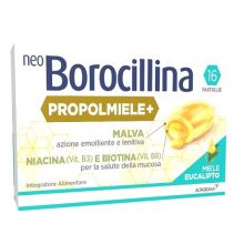 NeoBorocillina Propolmiele+ 16 Pastiglie Prodotti per gola, bocca e labbra 