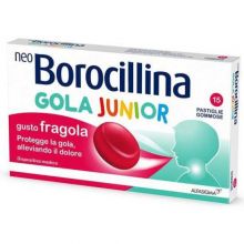 Neoboroccilina Gola Junior Gusto Fragola 15 Pastiglie Gommose Prevenzione e benessere 
