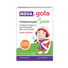 Nova Gola Junior Arancia 20 Compresse Prodotti per gola, bocca e labbra 