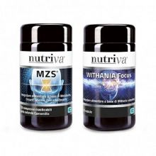 Nutriva MZS 120 Compresse masticabili + Nutriva Withania Focus 30 Capsule Polivalenti e altri 