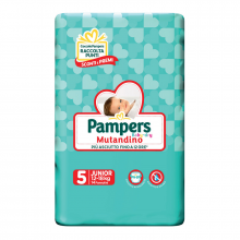 Pampers Baby Dry Mutandino Junior Taglia 5 12-8kg 14 pannolini Pannolini 