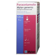 Paracetamolo Mylan 120 mg / 5 ml 120 ml Paracetamolo 