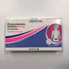 Paracetamolo Zentiva 20 Compresse 500 mg Paracetamolo 