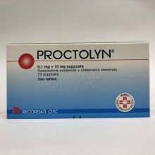 Proctolyn 10 Supposte 0,1 mg+10 mg  Antiemmorroidari 