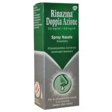 Rinazina Doppia Azione 5 mg+6 mg/10 ml Farmaci Per Naso Chiuso E Naso Che Cola 