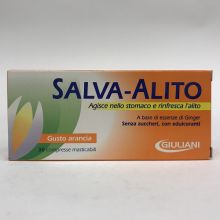 Salva alito Giuliani Gusto arancia 30 Compresse masticabili Spray per l'alito e chewing gum 