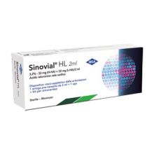 Sinovial HL 2 ml  Acido Ialuronico 1 Siringa  Infiltrazioni per ginocchio e articolazioni 