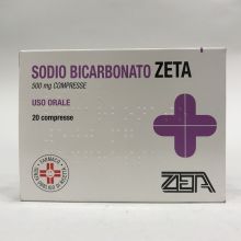Sodio bicarbonato Zeta 20 Compresse 500mg Antiacidi 