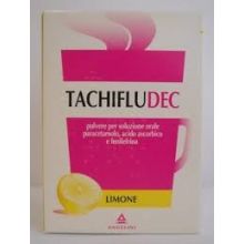 Tachifludec 10 Bustine Limone  Farmaci per curare  raffreddore e influenza 
