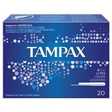 Tampax Blue Box Lites 20 Pezzi prospetto Assorbenti interni 