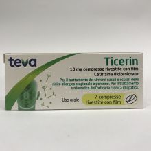 Ticerin 7 Compresse Rivestite 10 mg Farmaci Antistaminici 