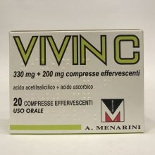 Vivin C 20 Compresse Effervescenti 330mg+220mg Farmaci per curare  raffreddore e influenza 