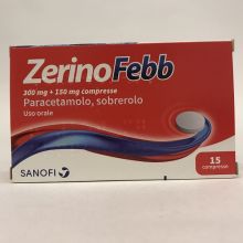 Zerinofebb 15 Compresse 300mg+150mg Farmaci per curare  raffreddore e influenza 