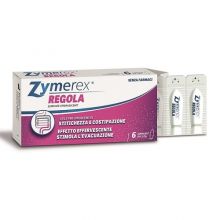 Zymerex Regola 6 Supposte Effervescenti Regolarità intestinale e problemi di stomaco 