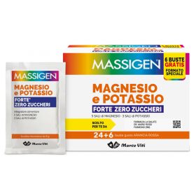 Massigen Magnesio e Potassio Forte 24 +6  Bustine 
