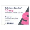 Cetirizina Sandoz 7 Compresse Rivestite 10 mg 037629019